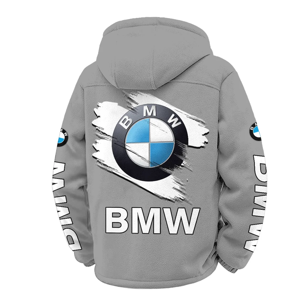 Premium Sedan Winter Fleece Jacket, Deep Winter Comfort Fleece HVN1452BM - Grey - Image 3