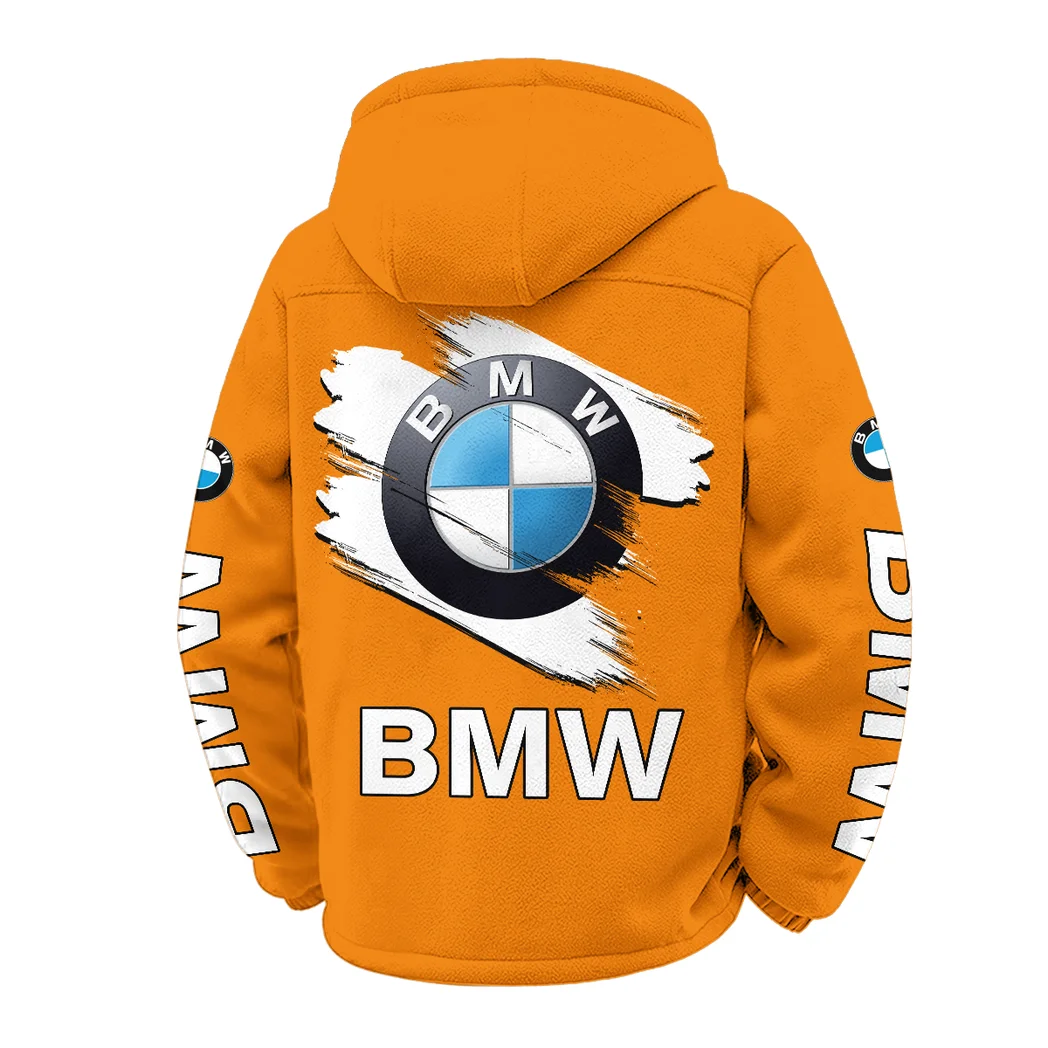 Premium Sedan Winter Fleece Jacket, Deep Winter Comfort Fleece HVN1452BM - Orange - Image 3