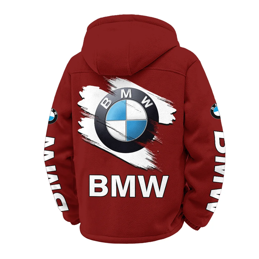 Premium Sedan Winter Fleece Jacket, Deep Winter Comfort Fleece HVN1452BM - Wine - Image 3