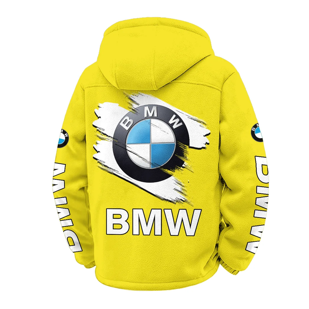 Premium Sedan Winter Fleece Jacket, Deep Winter Comfort Fleece HVN1452BM - Yellow - Image 3