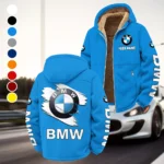 Premium Sedan Winter Fleece Jacket, Deep Winter Comfort Fleece HVN1452BM - Cyan
