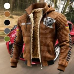 All-Terrain Rider Fleece-Lined Hooded Jacket, Alpine Ascent Hooded Jacket HVN1452BR - brown