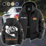 All-Terrain Rider Fleece Windbreaker Jacket, Essential Cold & Wind Barrier HVN1452BR - Black