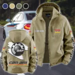 All-Terrain Rider Fleece Windbreaker Jacket, Essential Cold & Wind Barrier HVN1452BR - Khaki