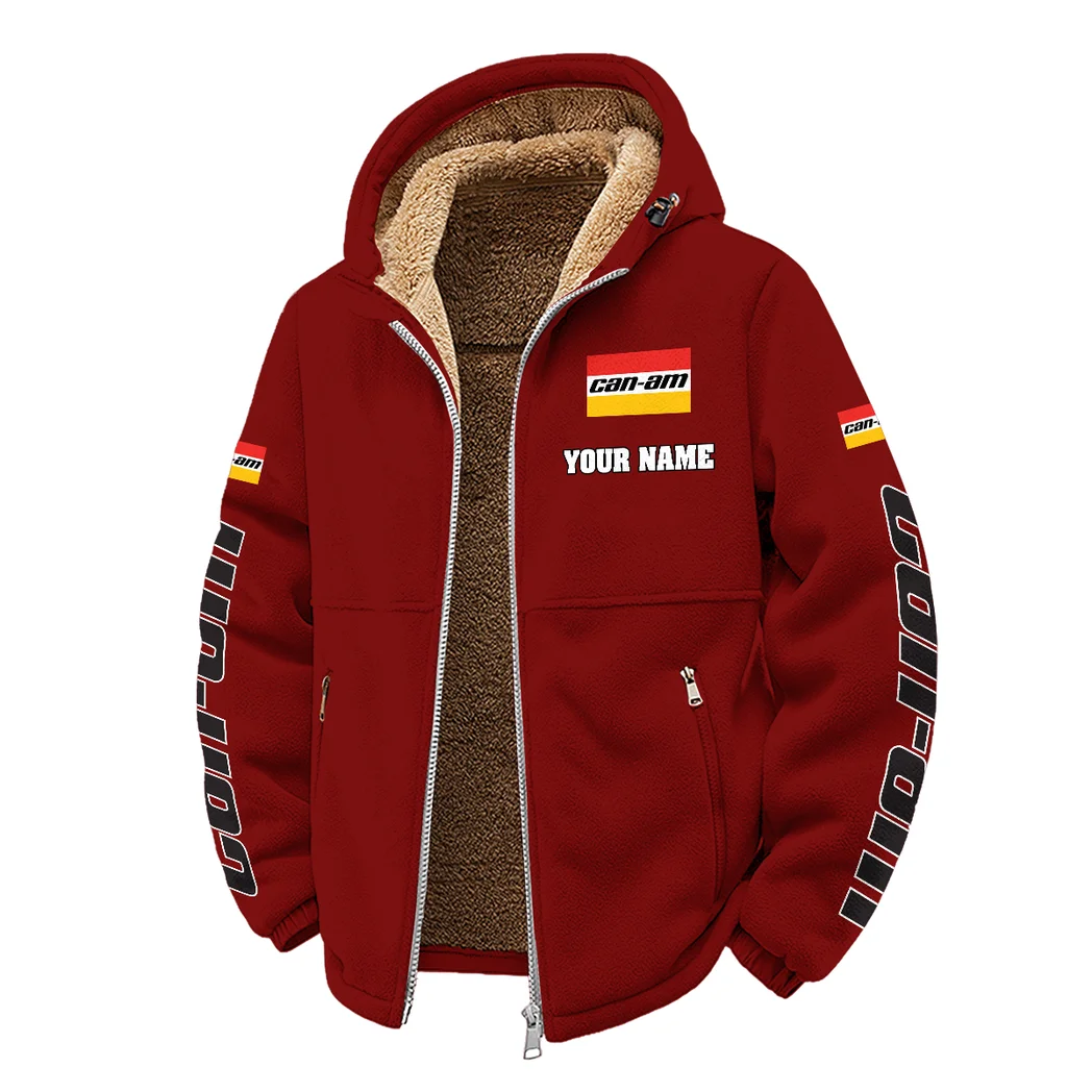 All-Terrain Rider Winter Fleece Jacket, Polar Climate Fleece HVN1452BR - Wine - Image 2