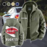 High-Performance Supercar Fleece Windbreaker Jacket, Dual-Layer Protection Jacket HVN1452BU - Green