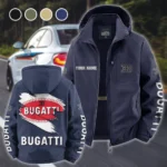 High-Performance Supercar Fleece Windbreaker Jacket, Dual-Layer Protection Jacket HVN1452BU - Navy