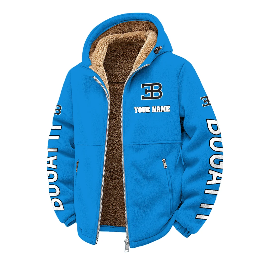 High-Performance Supercar Winter Fleece Jacket, Essential Winter Warmth HVN1452BU - Cyan - Image 2
