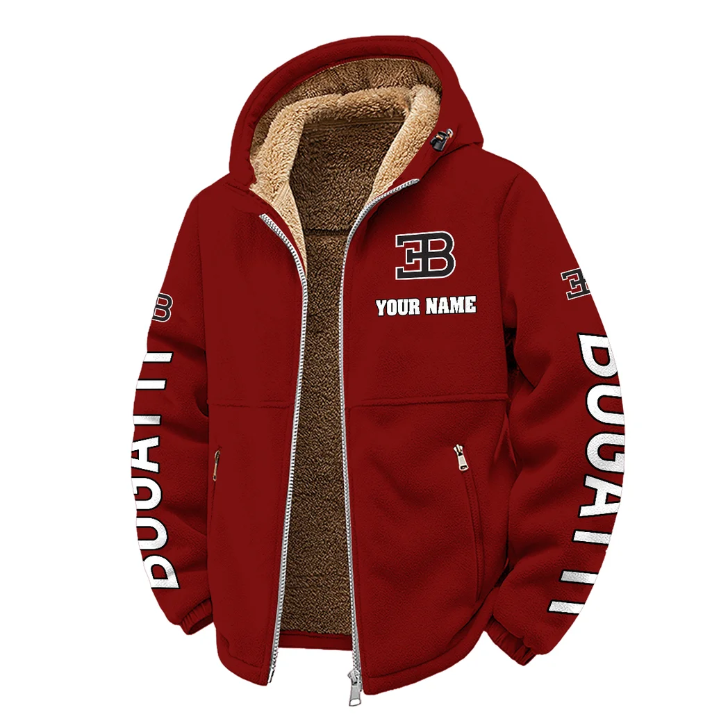 High-Performance Supercar Winter Fleece Jacket, Essential Winter Warmth HVN1452BU - Wine - Image 2