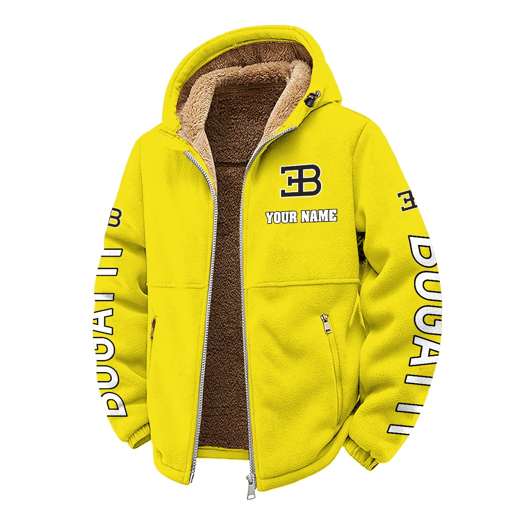 High-Performance Supercar Winter Fleece Jacket, Essential Winter Warmth HVN1452BU - Yellow - Image 2