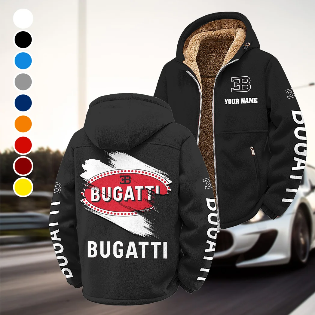 High-Performance Supercar Winter Fleece Jacket, Essential Winter Warmth HVN1452BU - Black