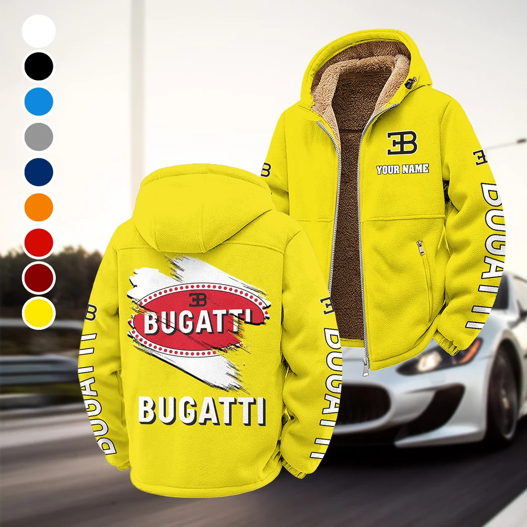 High-Performance Supercar Winter Fleece Jacket, Essential Winter Warmth HVN1452BU - Yellow