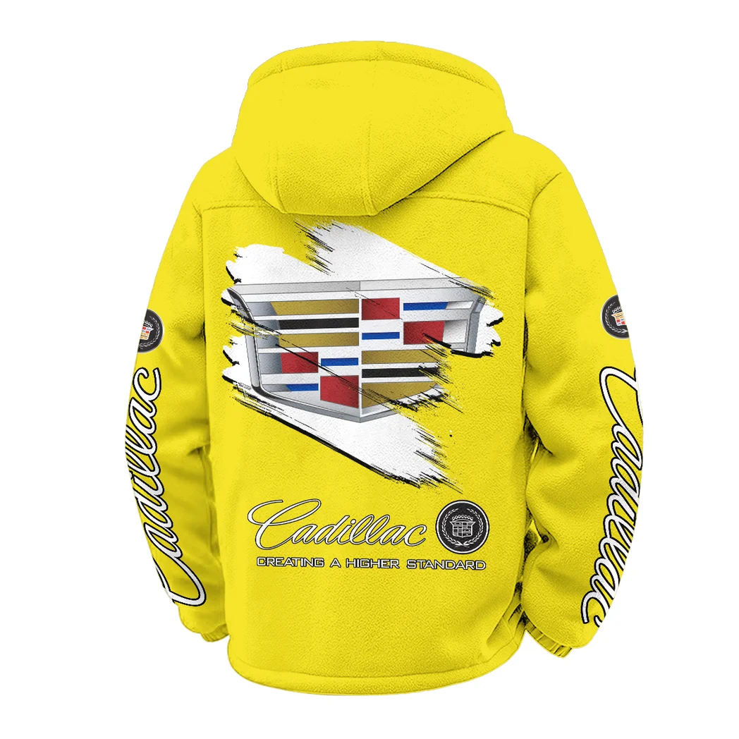 The Prestige Ride Hoodie Winter Fleece Jacket, Superior Thermal Protection HVN1452CA - Yellow - Image 3