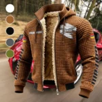 High-Performance Off-Roader Fleece-Lined Hooded Jacket, Rapid-Dry Fleece-Lined Hoody HVN1452CA - brown