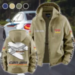 High-Performance Off-Roader Fleece Windbreaker Jacket, Thermal Wind-Deflector HVN1452CA - Khaki