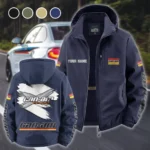 High-Performance Off-Roader Fleece Windbreaker Jacket, Thermal Wind-Deflector HVN1452CA - Navy