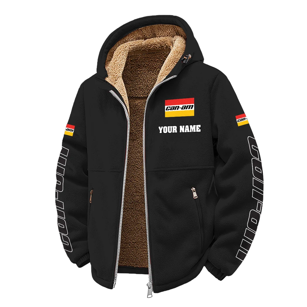High-Performance Off-Roader Winter Fleece Jacket, Heavy-Duty Cold Fleece HVN1452CA - Black - Image 2