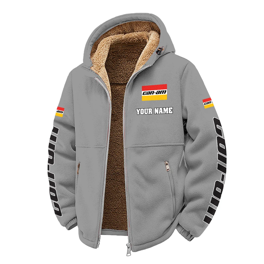 High-Performance Off-Roader Winter Fleece Jacket, Heavy-Duty Cold Fleece HVN1452CA - Grey - Image 2