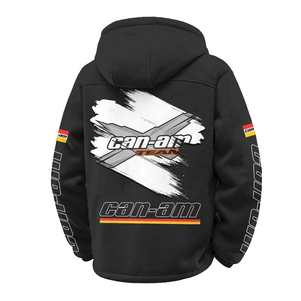 High-Performance Off-Roader Winter Fleece Jacket, Heavy-Duty Cold Fleece HVN1452CA - Black - Image 3