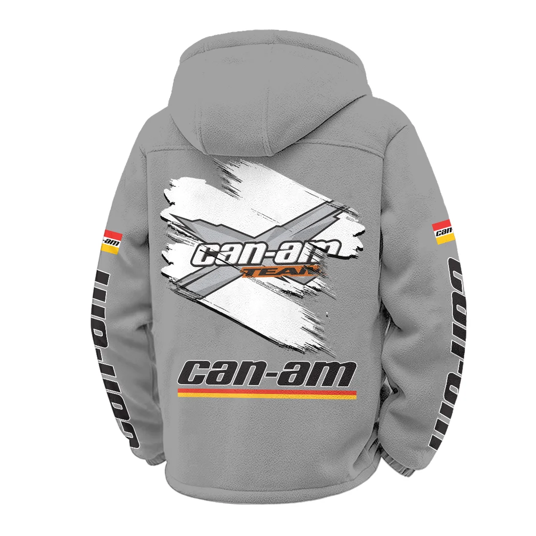 High-Performance Off-Roader Winter Fleece Jacket, Heavy-Duty Cold Fleece HVN1452CA - Grey - Image 3