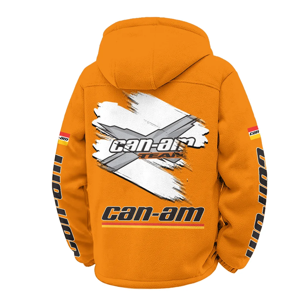 High-Performance Off-Roader Winter Fleece Jacket, Heavy-Duty Cold Fleece HVN1452CA - Orange - Image 3