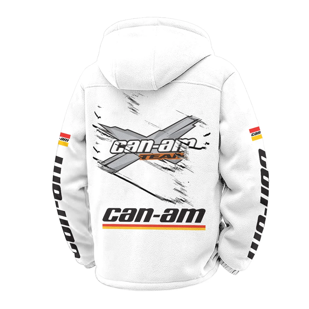 High-Performance Off-Roader Winter Fleece Jacket, Heavy-Duty Cold Fleece HVN1452CA - White - Image 3