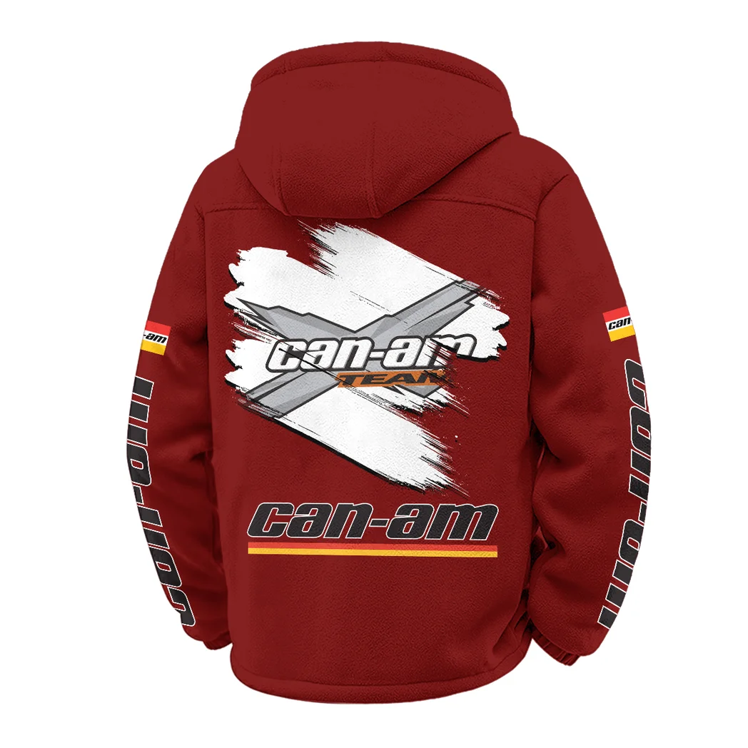 High-Performance Off-Roader Winter Fleece Jacket, Heavy-Duty Cold Fleece HVN1452CA - Wine - Image 3