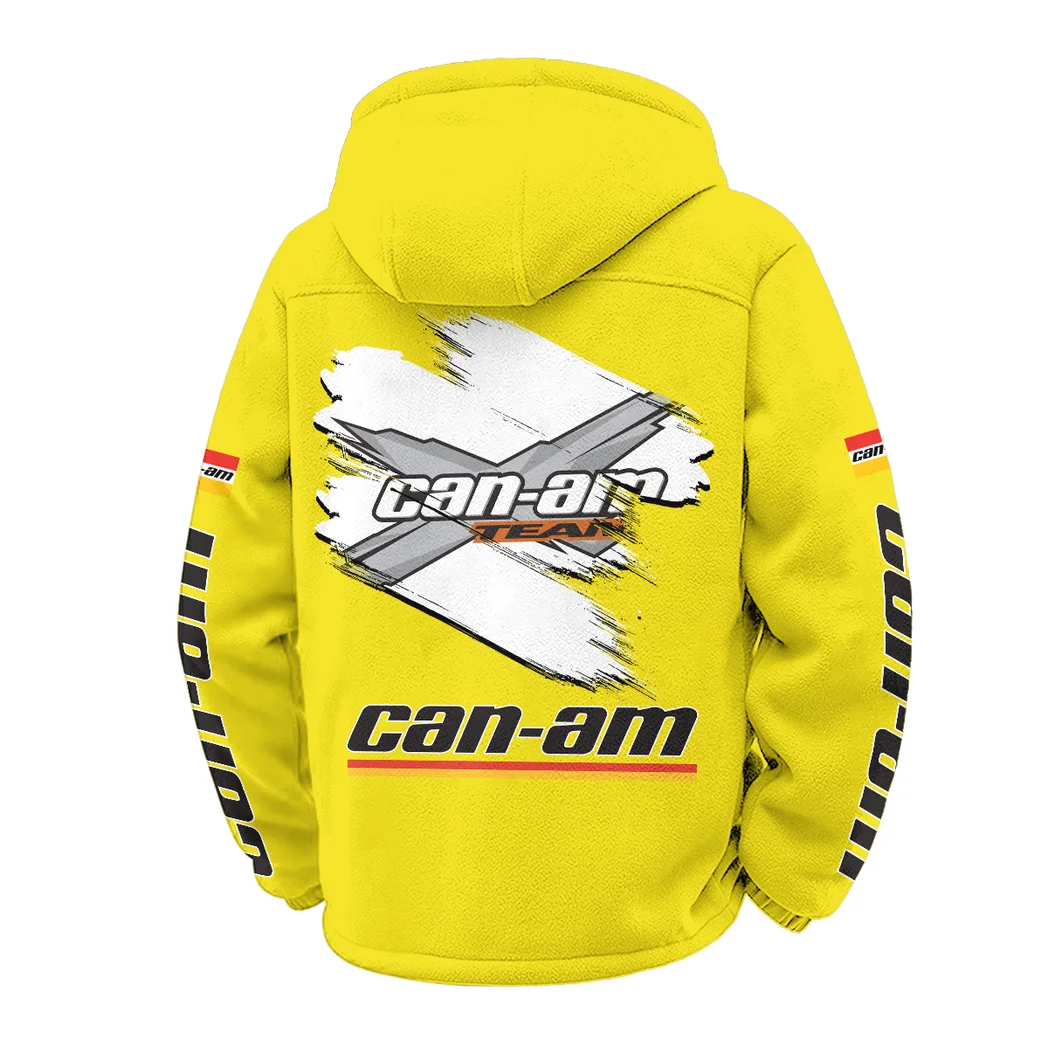 High-Performance Off-Roader Winter Fleece Jacket, Heavy-Duty Cold Fleece HVN1452CA - Yellow - Image 3