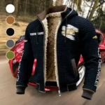 Everyday Utility Vehicle Fleece-Lined Hooded Jacket, Weather-Shield Fleece Hoody HVN1452CE - Black