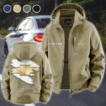 Everyday Utility Vehicle Fleece Windbreaker Jacket, High-Output Training Jacket HVN1452CE - Khaki