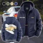 Iconic Muscle Ride Fleece Windbreaker Jacket, Performance Barrier Jacket HVN1452CH - Navy