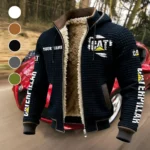 Dump Hauler Fleece-Lined Hooded Jacket, Storm-Ready Fleece-Lined Coat HVN1452CI - Black