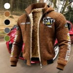 Dump Hauler Fleece-Lined Hooded Jacket, Storm-Ready Fleece-Lined Coat HVN1452CI - brown