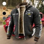 Dump Hauler Fleece-Lined Hooded Jacket, Storm-Ready Fleece-Lined Coat HVN1452CI - Grey