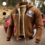 American Supercar Fleece-Lined Hooded Jacket, Arctic Protection Hooded Zip HVN1452CO - brown