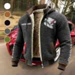 American Supercar Fleece-Lined Hooded Jacket, Arctic Protection Hooded Zip HVN1452CO - Grey