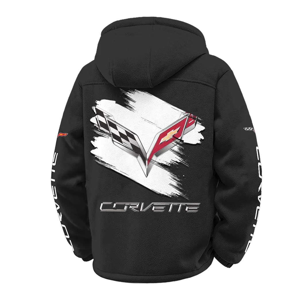American Supercar Winter Fleece Jacket, Snow-Ready Active Fleece HVN1452CO - Black - Image 3