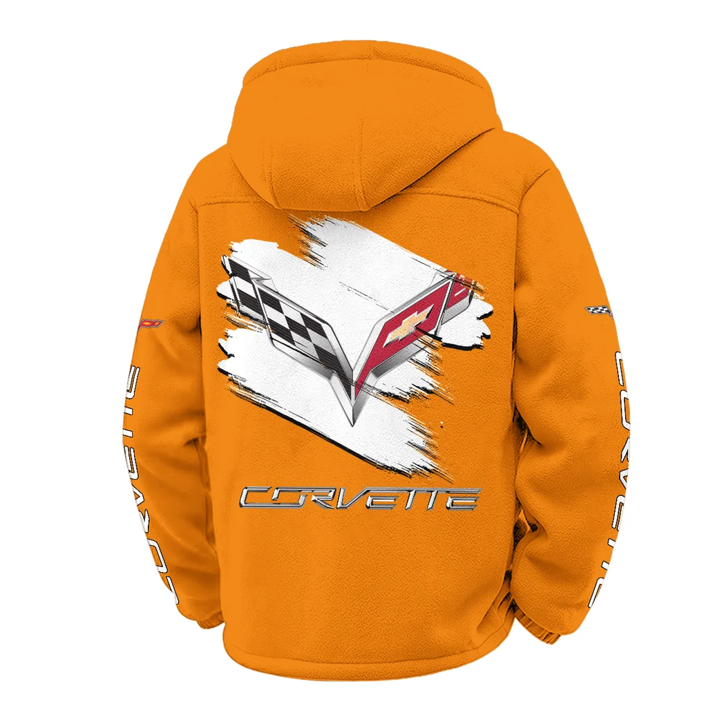 American Supercar Winter Fleece Jacket, Snow-Ready Active Fleece HVN1452CO - Orange - Image 3