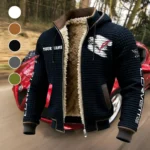 Lightweight Performance Car Fleece-Lined Hooded Jacket, Elemental Guard Sport Jacket HVN1452CO - Black