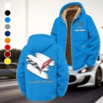 Lightweight Performance Car Winter Fleece Jacket, All-Mountain Sport Jacket HVN1452CO - Cyan