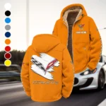Lightweight Performance Car Winter Fleece Jacket, All-Mountain Sport Jacket HVN1452CO - Orange