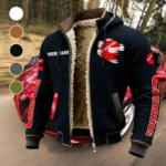 PowerPlus Motors Fleece-Lined Hooded Jacket, Sub-Zero Fleece-Lined Shield HVN1452CU - Black