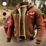 PowerPlus Motors Fleece-Lined Hooded Jacket, Sub-Zero Fleece-Lined Shield HVN1452CU - brown