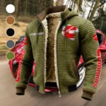 PowerPlus Motors Fleece-Lined Hooded Jacket, Sub-Zero Fleece-Lined Shield HVN1452CU - Green
