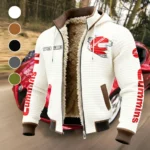 PowerPlus Motors Fleece-Lined Hooded Jacket, Sub-Zero Fleece-Lined Shield HVN1452CU - White