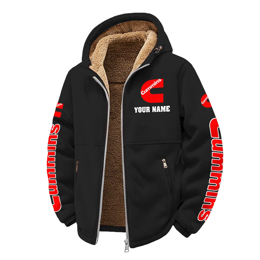 PowerPlus Motors Winter Fleece Jacket, Cross-Training Thermal Zip HVN1452CU - Black - Image 2
