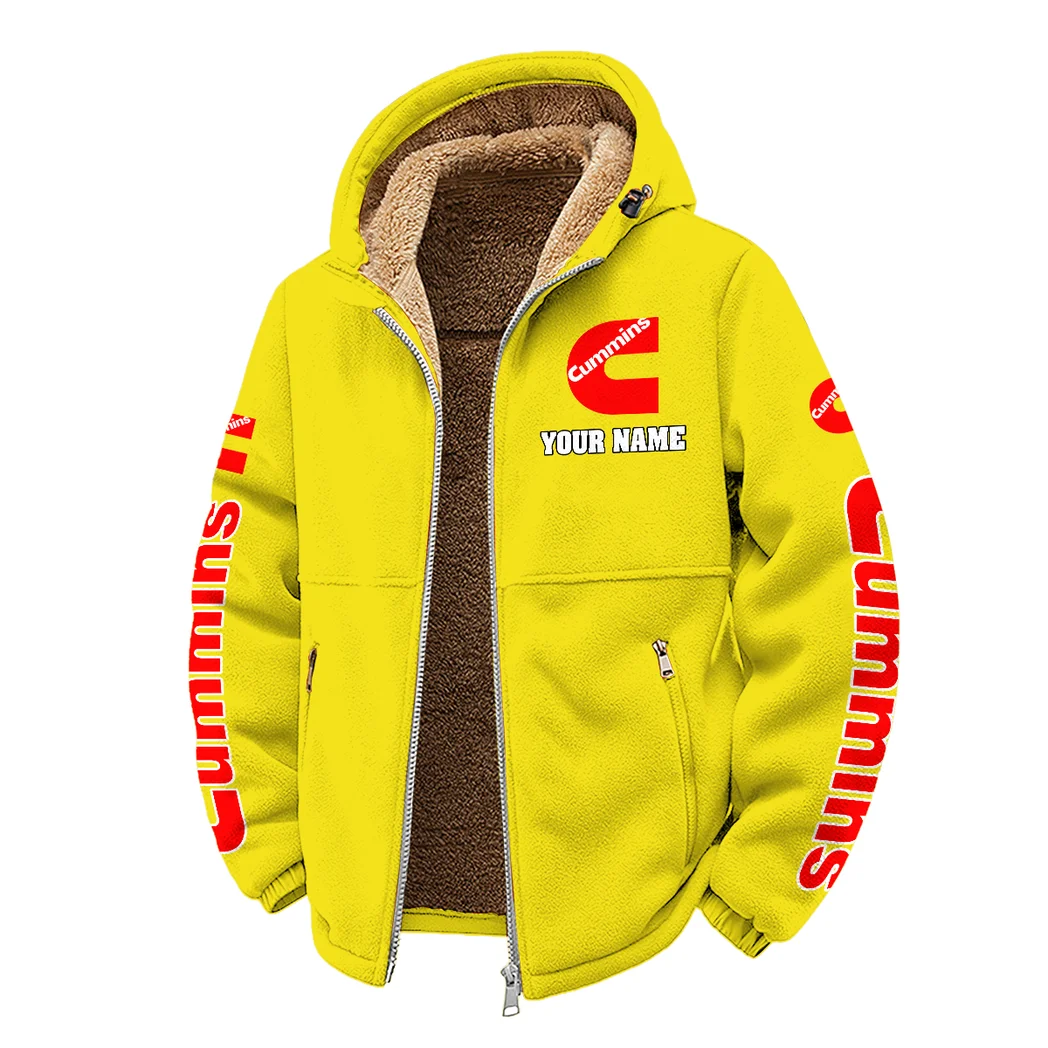 PowerPlus Motors Winter Fleece Jacket, Cross-Training Thermal Zip HVN1452CU - Yellow - Image 2