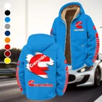PowerPlus Motors Winter Fleece Jacket, Cross-Training Thermal Zip HVN1452CU - Cyan