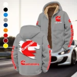 PowerPlus Motors Winter Fleece Jacket, Cross-Training Thermal Zip HVN1452CU - Grey