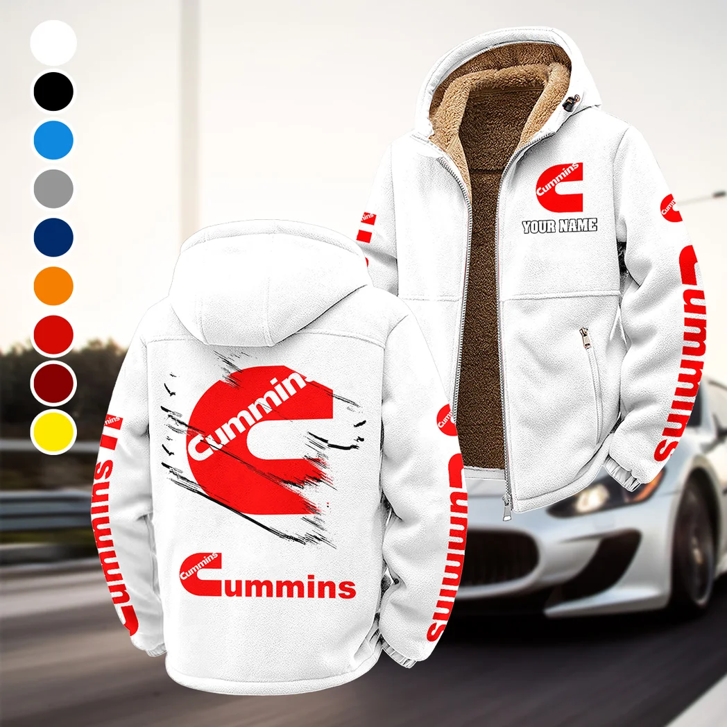 PowerPlus Motors Winter Fleece Jacket, Cross-Training Thermal Zip HVN1452CU - White